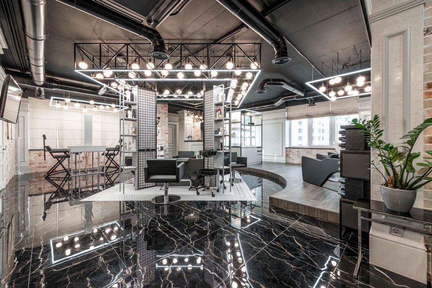 Luxury salon interior